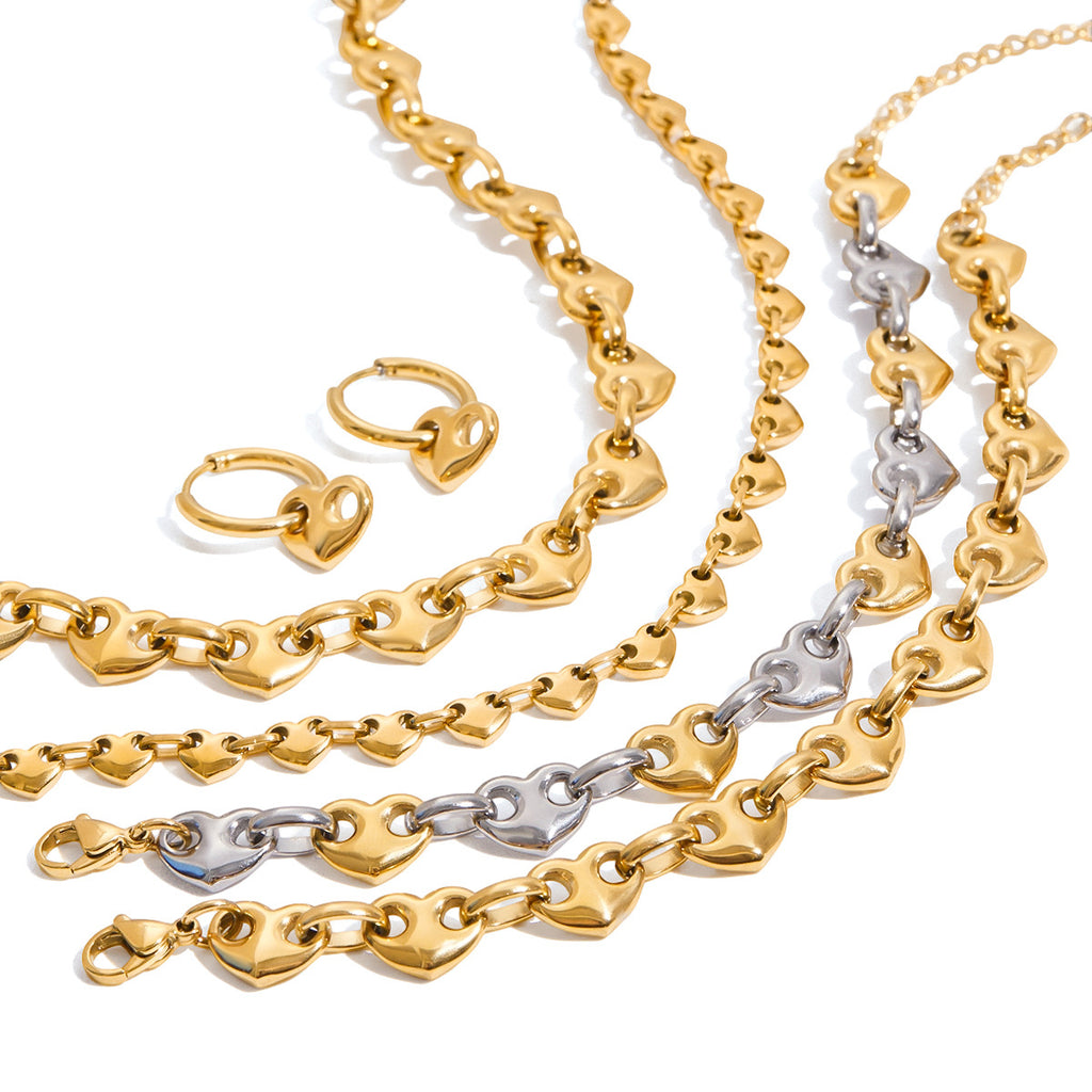 Love Light Luxury High-grade Necklace Earrings