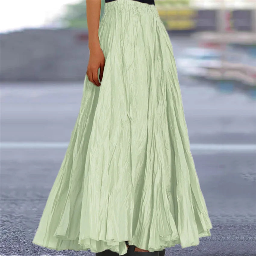 falda estrujada de moda 2025