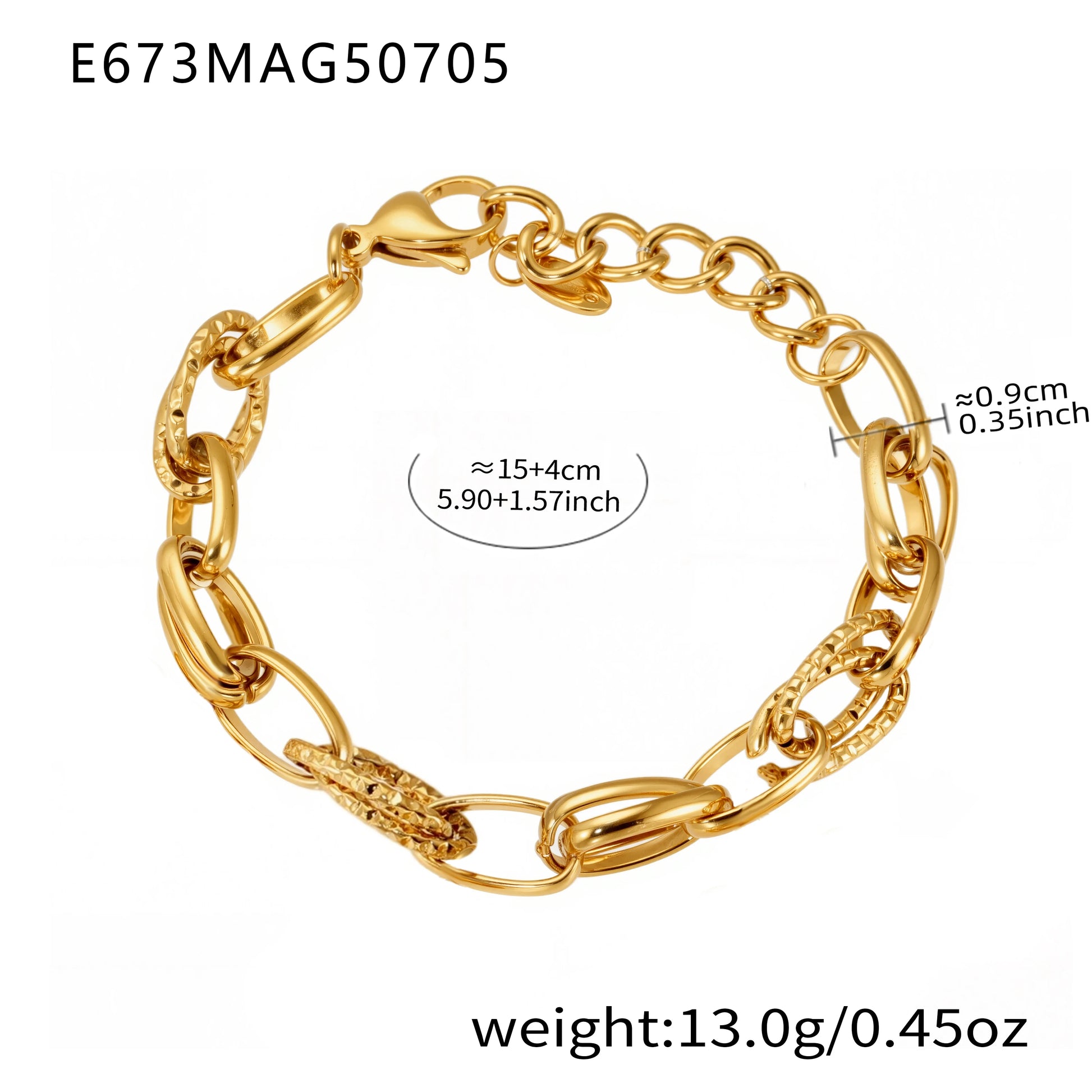 Pulsera gold and platinum