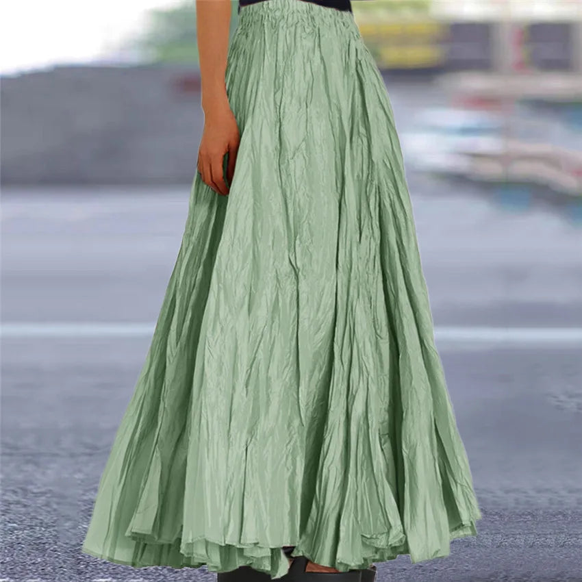 falda estrujada de moda 2025