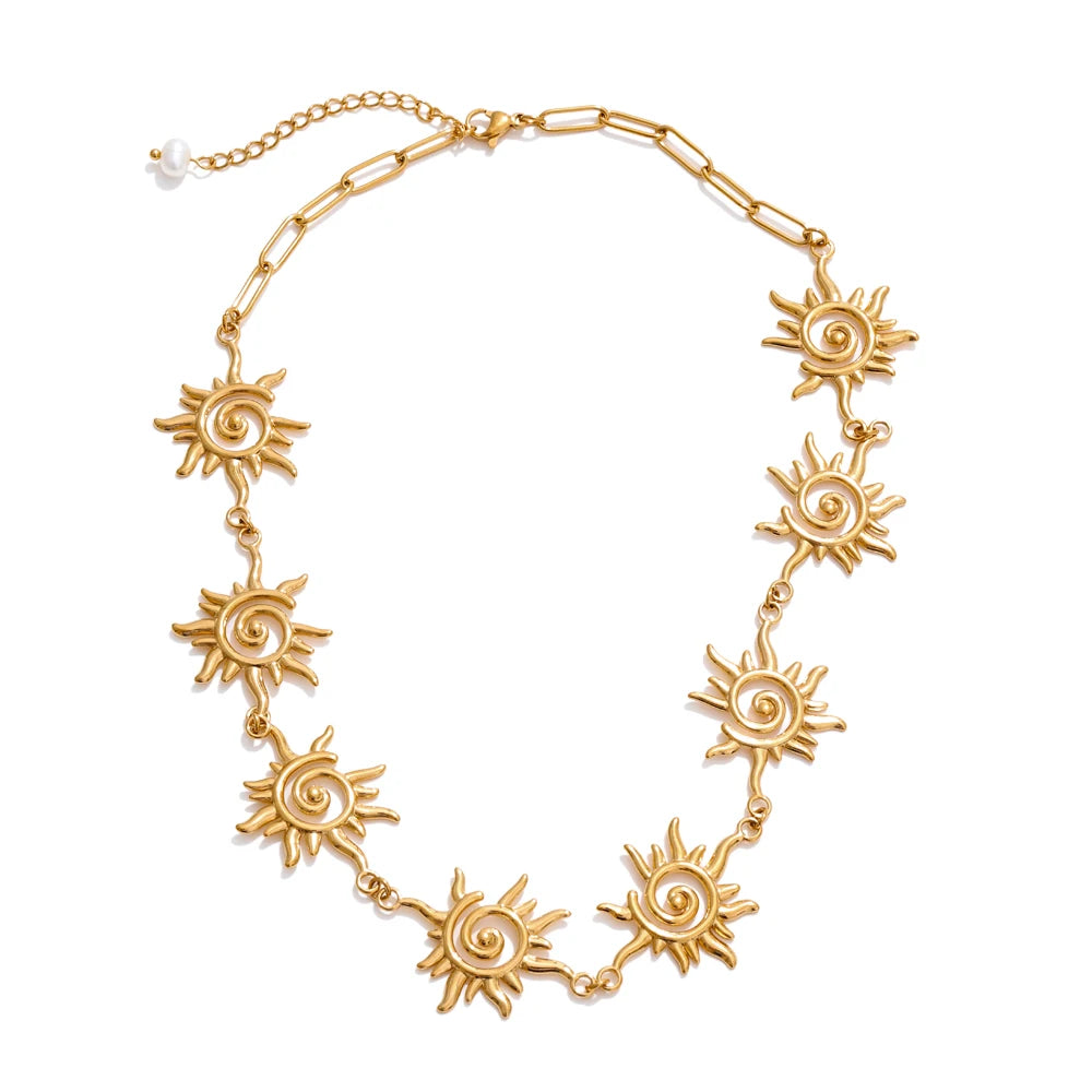 collar de sol y pulsera de muñeca de Verano