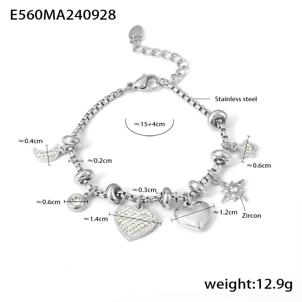 Charm heart Stainless Steel