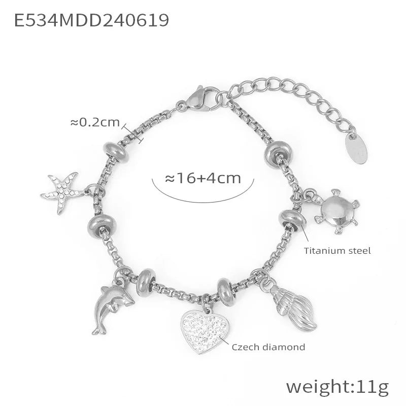 Charm heart Stainless Steel