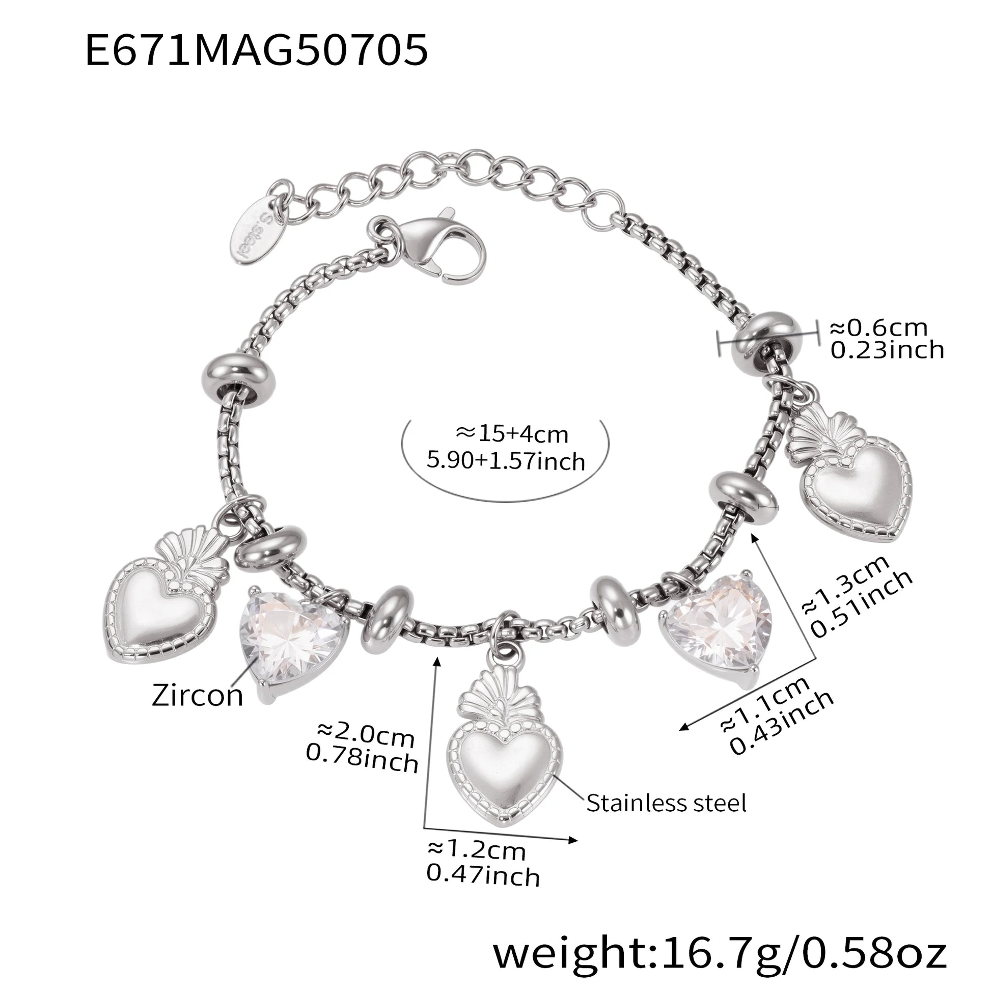 Pulsera gold and platinum