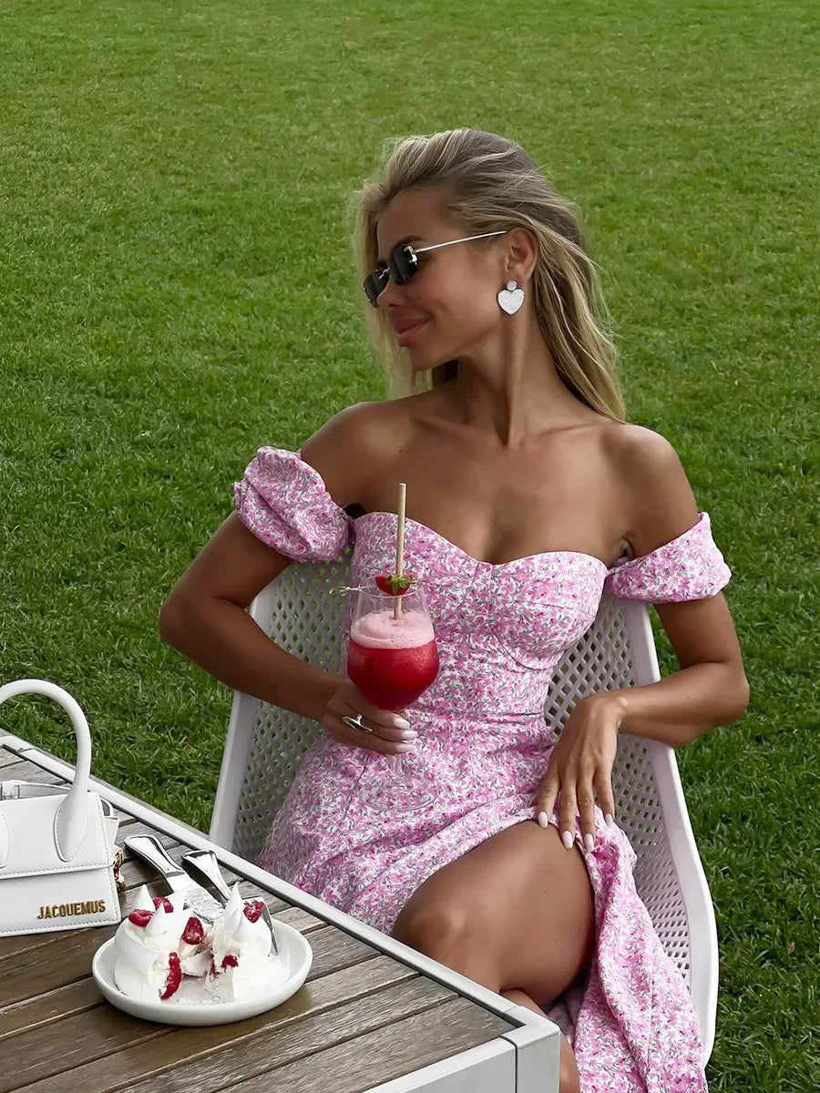 floral chic vestido