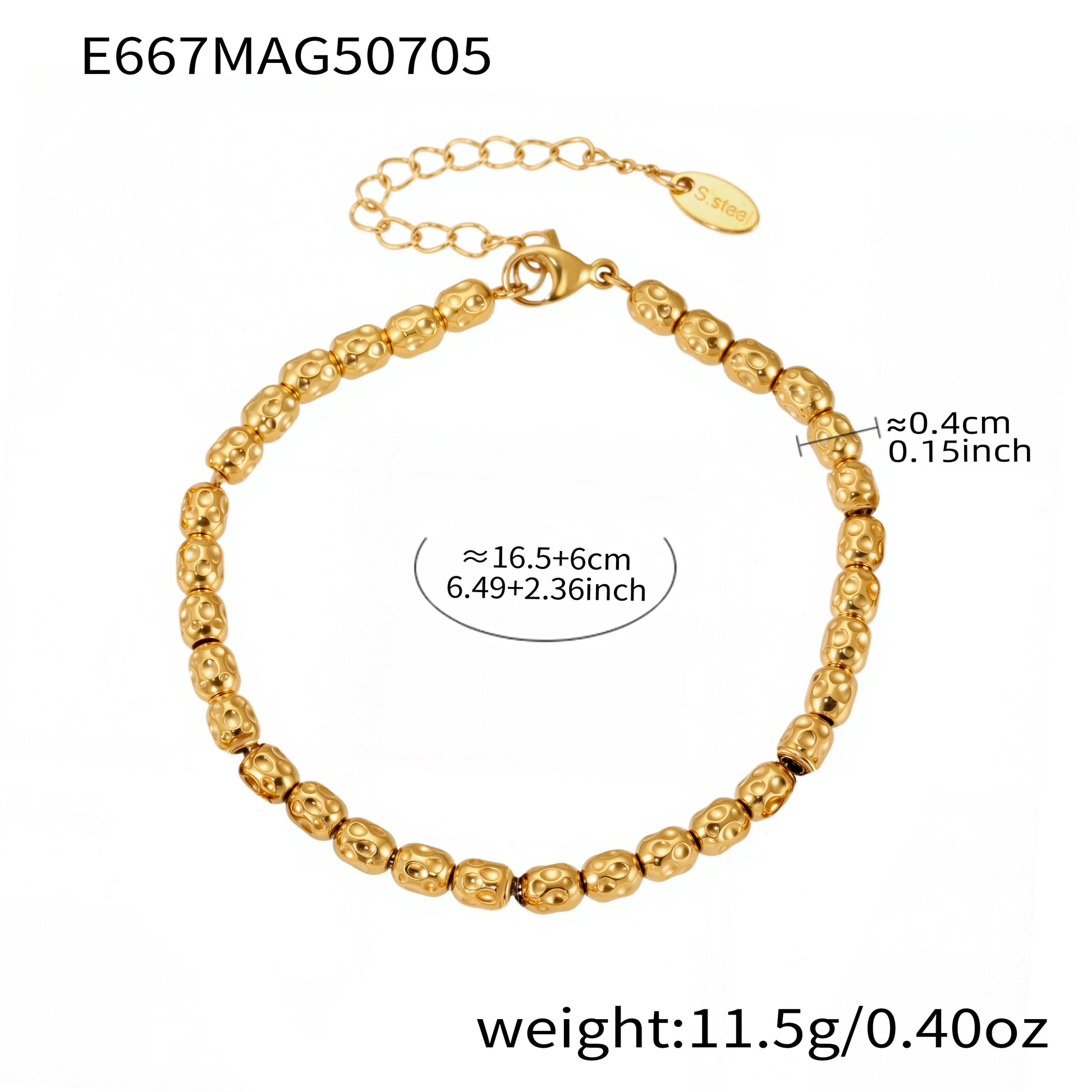 Pulsera gold and platinum