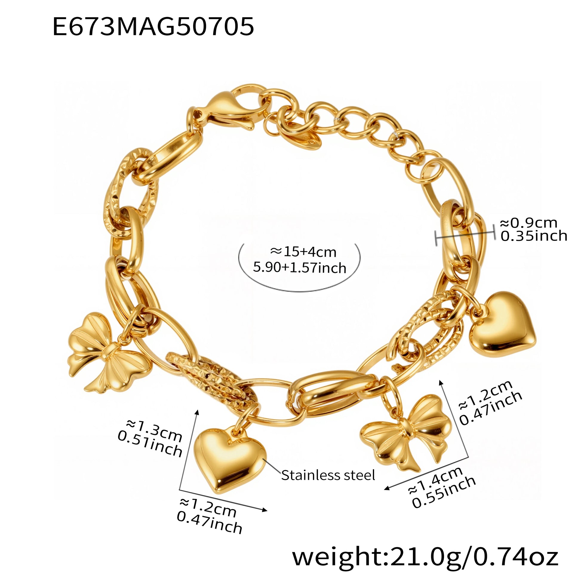 Pulsera gold and platinum