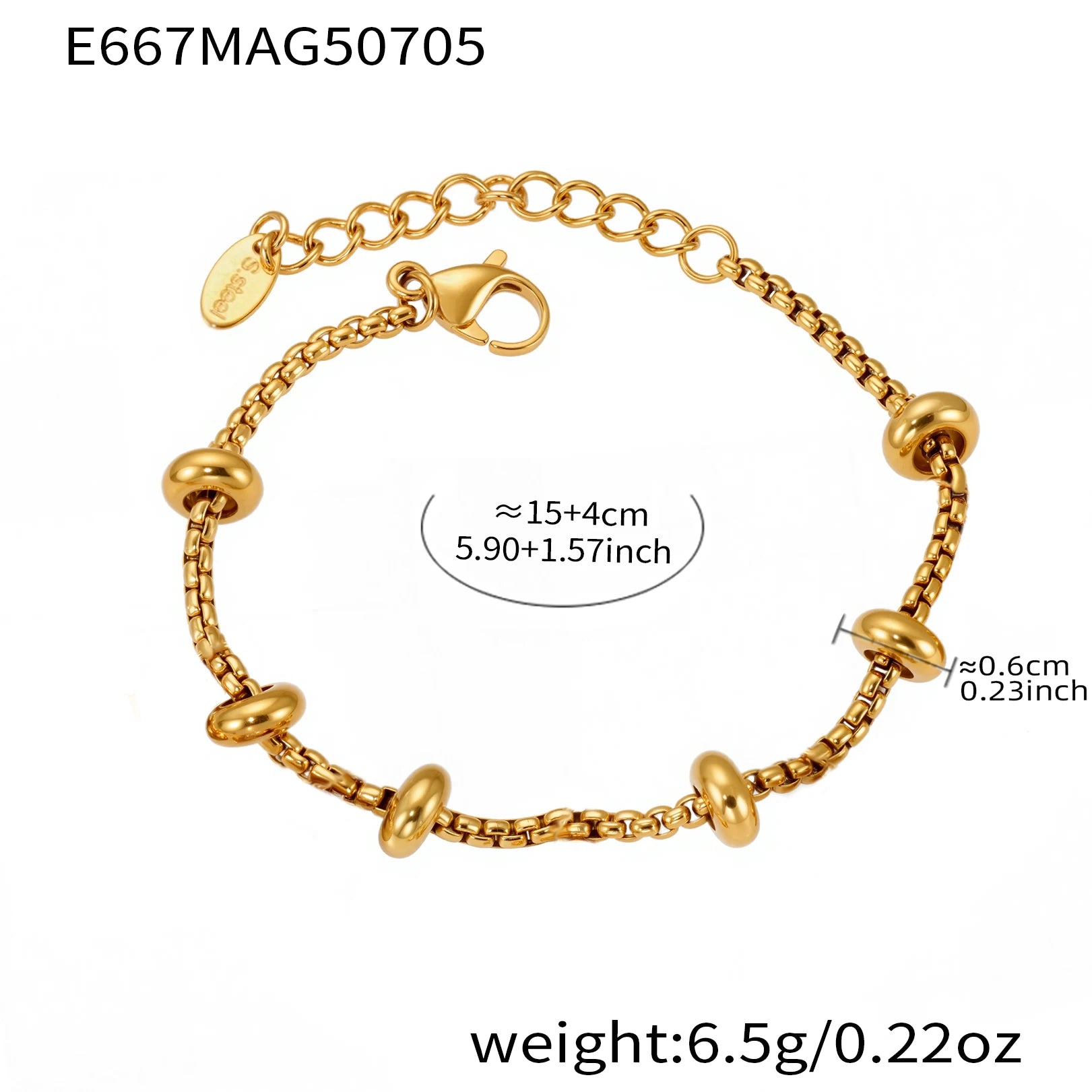 Pulsera gold and platinum