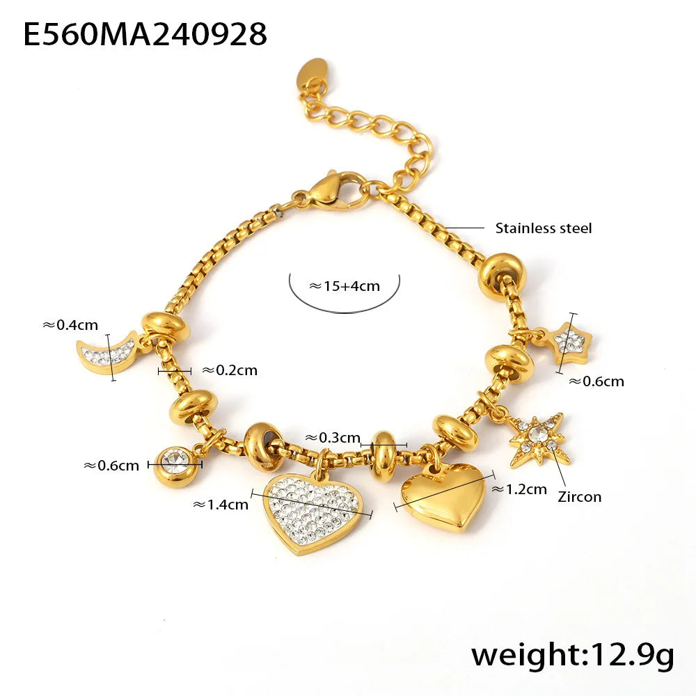 Charm heart Stainless Steel