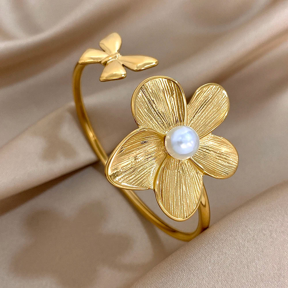 bracalete acero stainlees steel gold summer girl trends