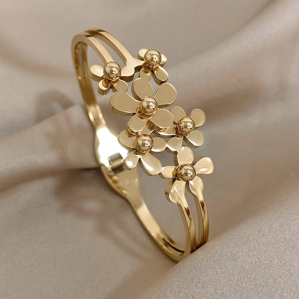 bracalete acero stainlees steel gold summer girl trends