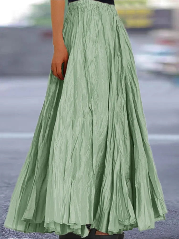 falda estrujada de moda 2025