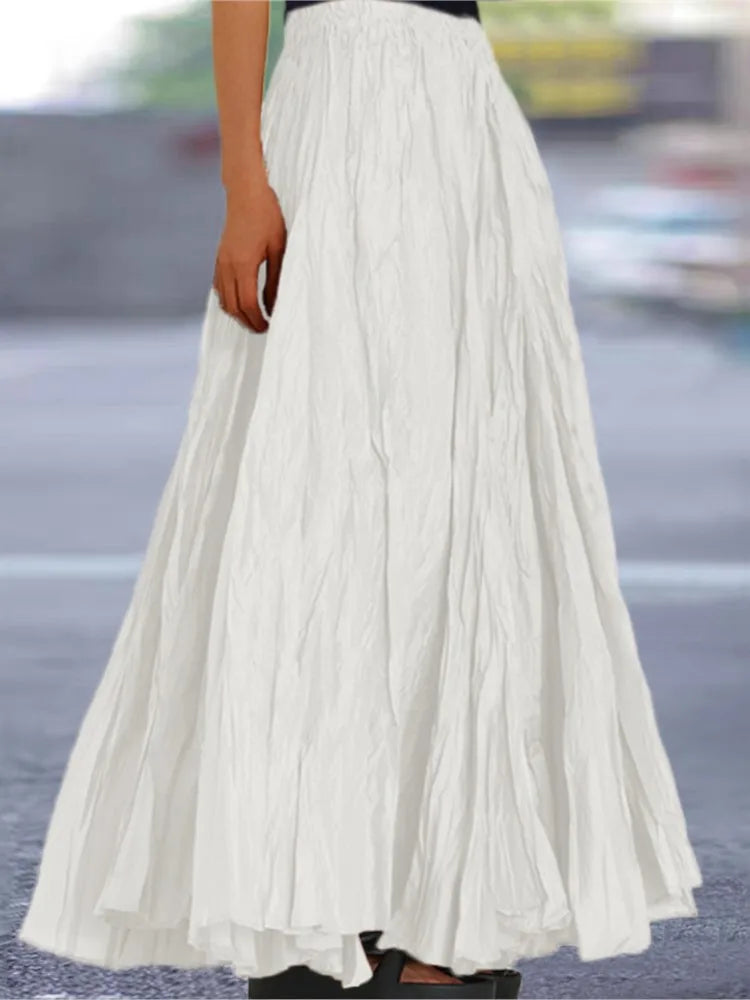 falda estrujada de moda 2025