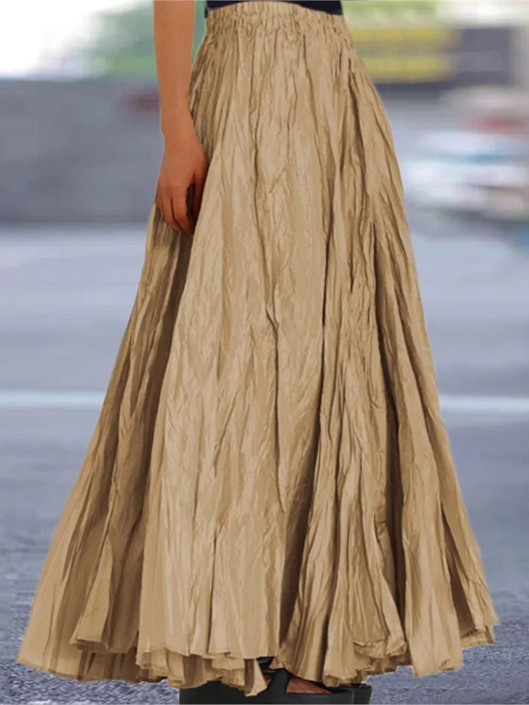 falda estrujada de moda 2025