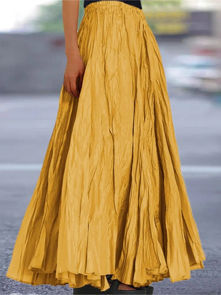 falda estrujada de moda 2025
