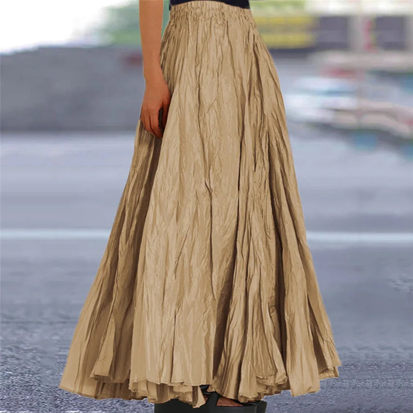 falda estrujada de moda 2025