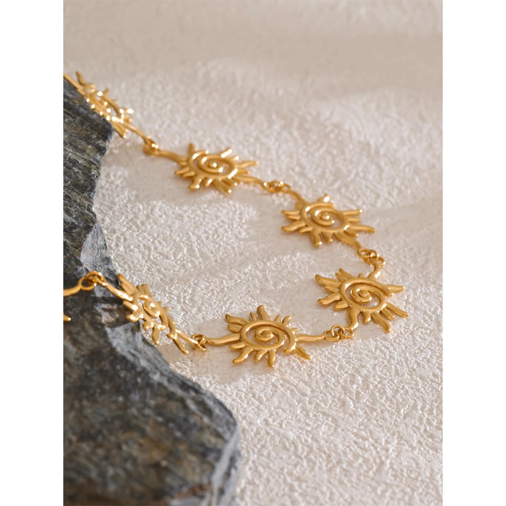 collar de sol y pulsera de muñeca de Verano