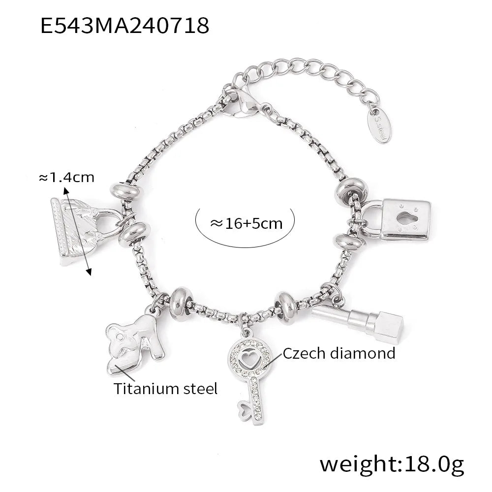 Charm heart Stainless Steel