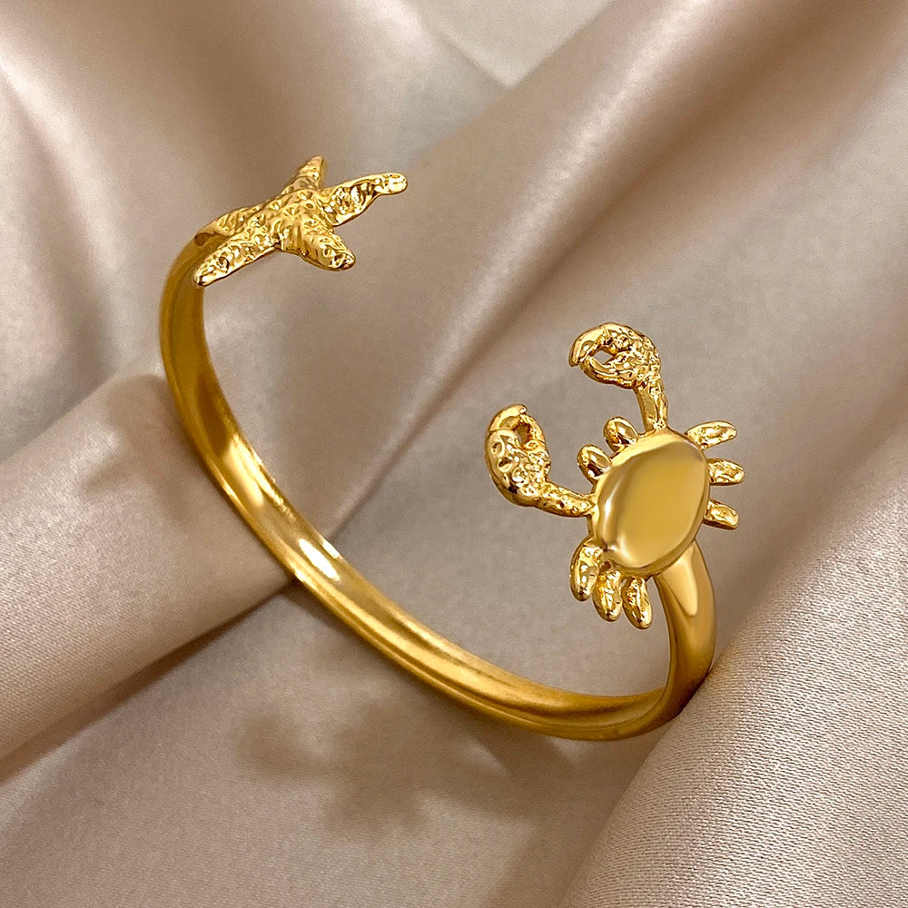 bracalete acero stainlees steel gold summer girl trends