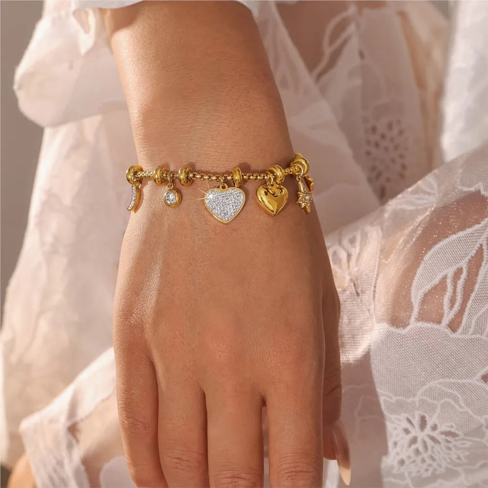 Charm heart Stainless Steel