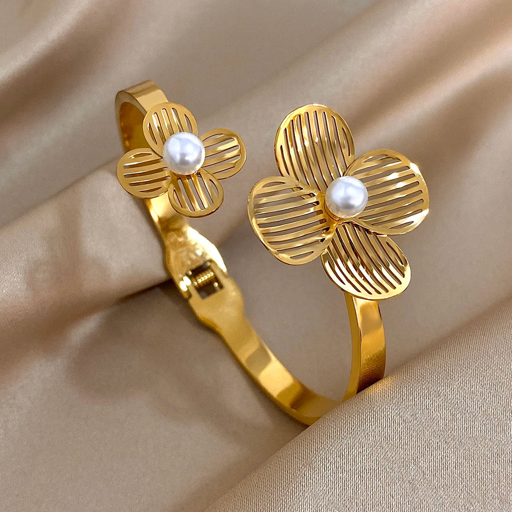 bracalete acero stainlees steel gold summer girl trends